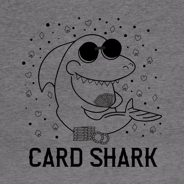 Funny Card Shark Poker Player Gift by Your Funny Gifts